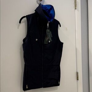 Women's Black Vest with Blue reversible